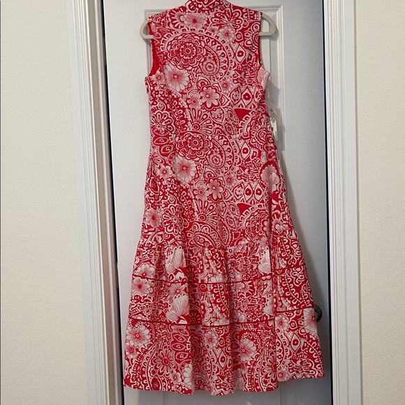 NWT! Tuckernuck/Hyacinth House and White Floral Midi Dress, Size Small - Picture 12 of 12